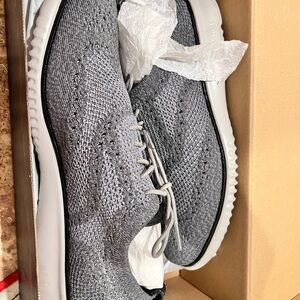 Gray Knit Sneakers
